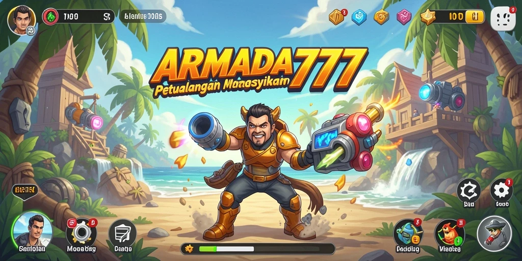Tampilan gameplay mengasyikkan dari ARMADA777 dengan level yang penuh tantangan.