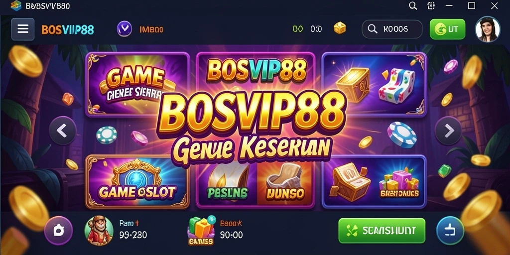 Tampilan menarik dari gameplay Slot di BOSVIP88.