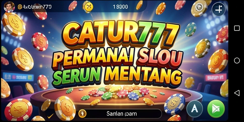 Tampilan gameplay menarik dari CATUR777 saat berputar di mesin slot.