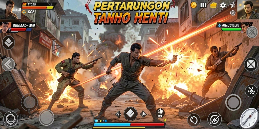 Tangkapan layar D06 menunjukkan aksi pertarungan yang mendebarkan.