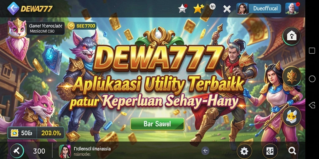 Tampilan antarmuka DEWA777 yang bersih dan mudah digunakan.