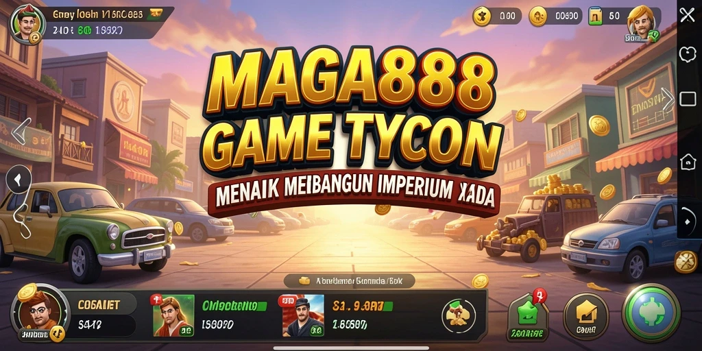 Tampilan menarik dan dinamis dari gameplay MAGA888.