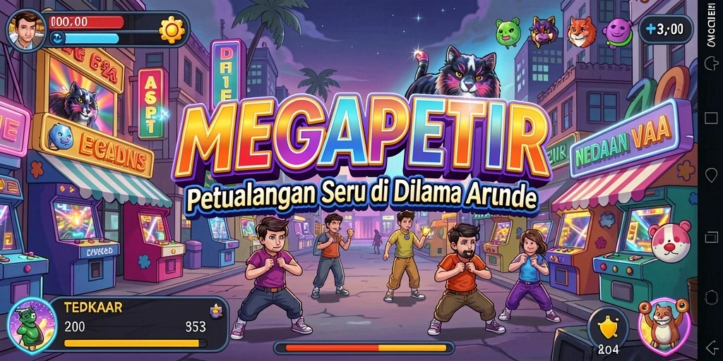 Gameplay seru MEGAPETIR dengan grafis memukau.