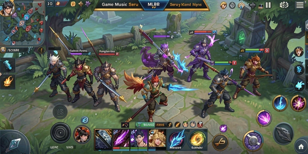 Gameplay seru dengan alunan musik yang menggugah semangat.