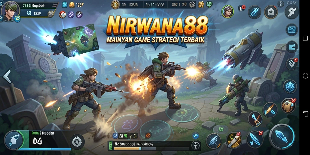 Tangkapan layar gameplay NIRWANA88 yang mendebarkan dan strategis.