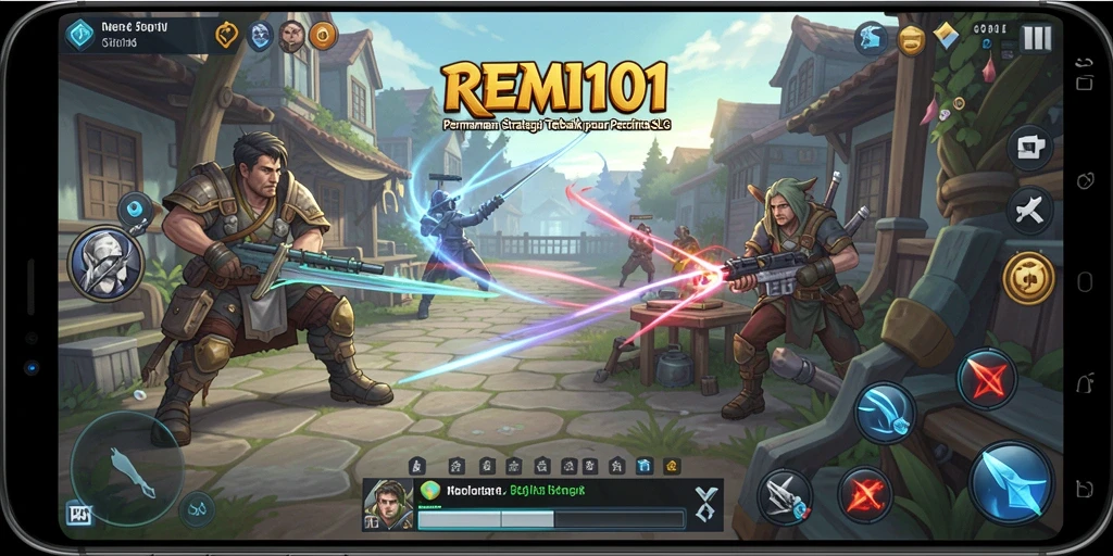 Tampilan gameplay strategis yang mendebarkan di REMI101.